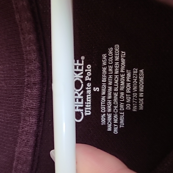 Cherokee Ultimate Polo Pre-loved Sz S Plum High Low - Picture 4 of 7